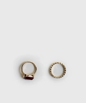 Set Anillos Piedra Boho