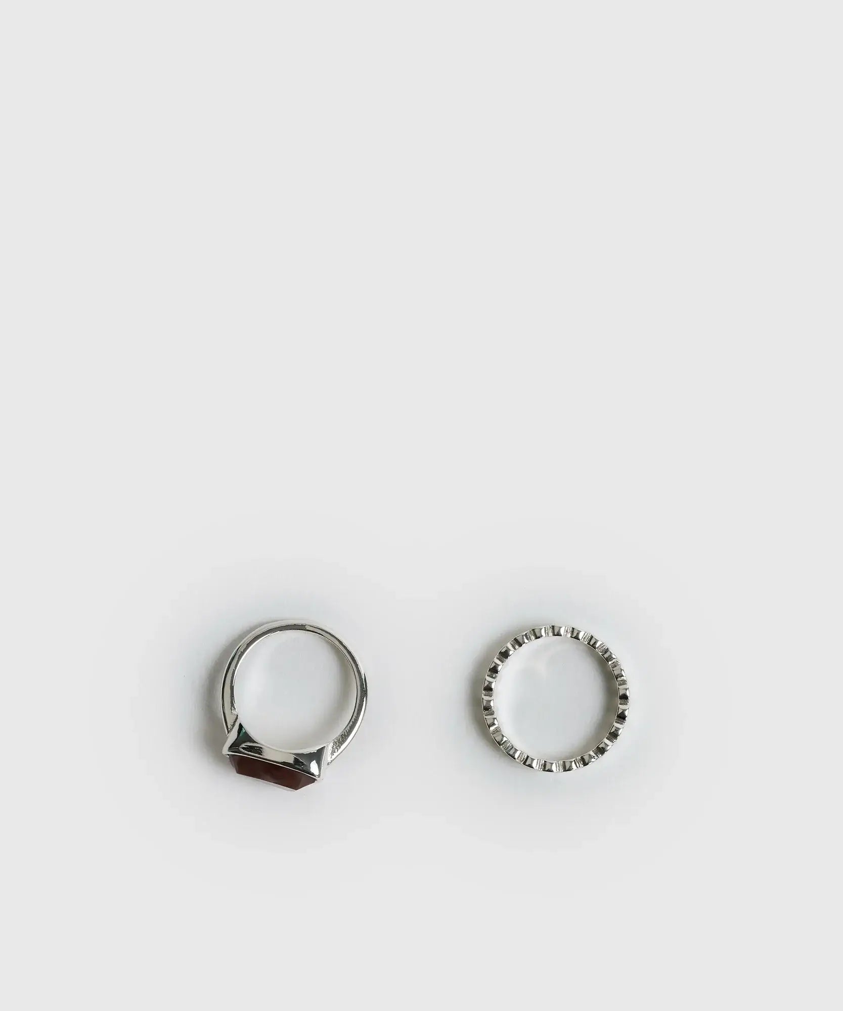 Set Anillos Piedra Boho