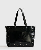 Bolso Notebook Charol Eyelets