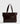 Bolso Notebook Charol Eyelets de Lounge en burdeo con eyelets, compartimento acolchado y detalles metálicos.