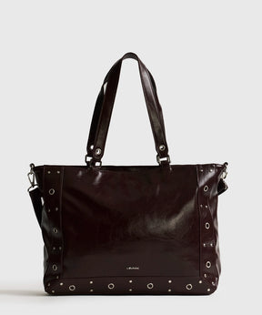 Bolso Notebook Charol Eyelets