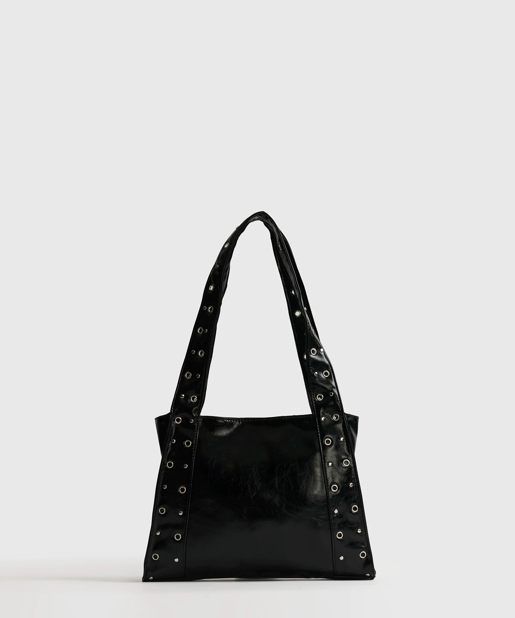 Cartera De Hombro Charol Eyelets