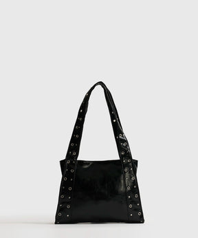 Cartera De Hombro Charol Eyelets