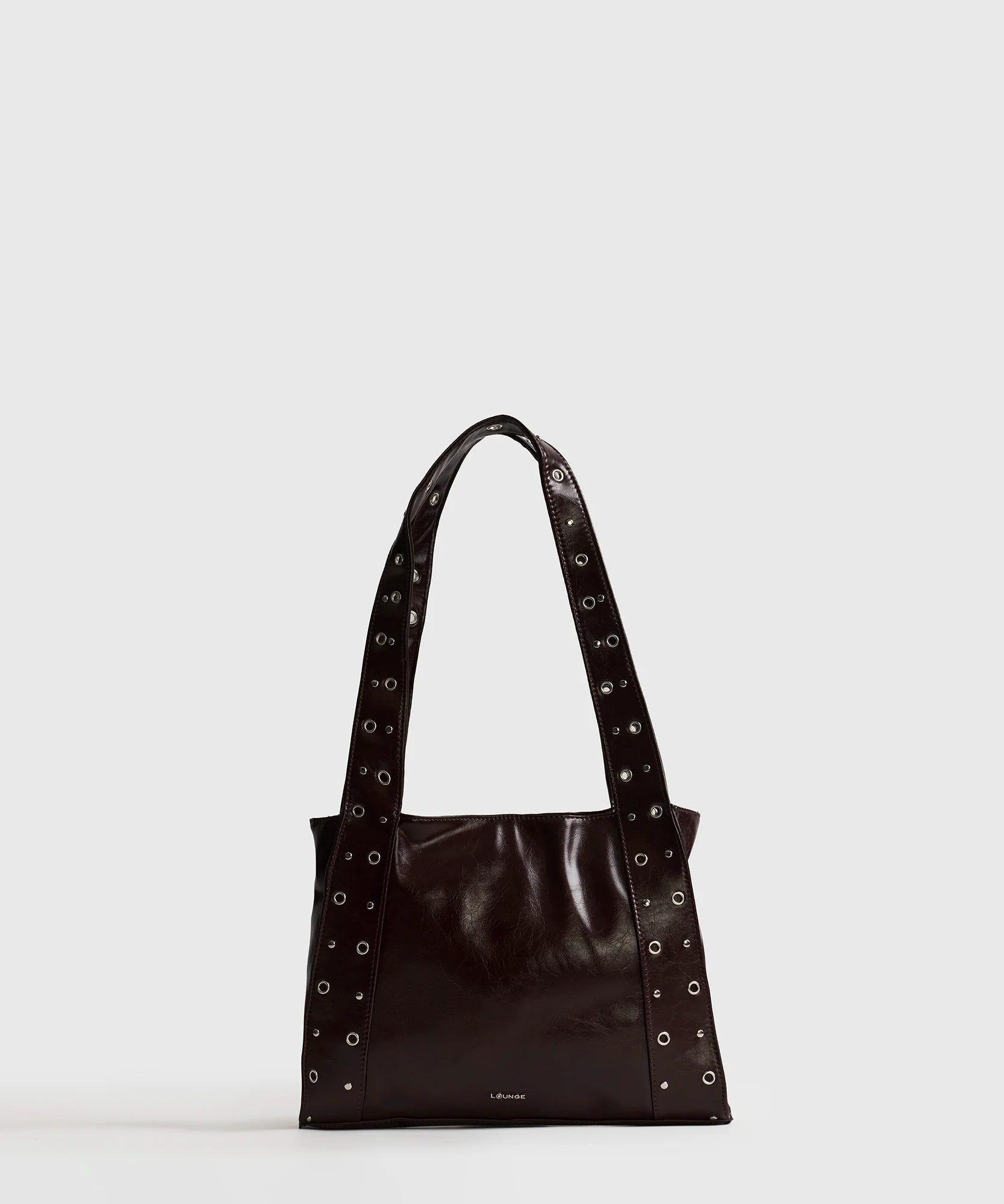 Cartera De Hombro Charol Eyelets