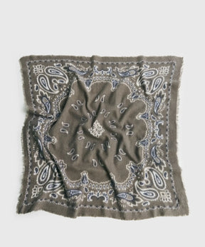 Bandana Paisley Soft de Lounge en color gris, tamaño 66 x 66 cm, ideal para elevar cualquier look.