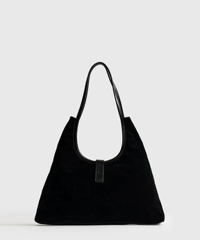 Cartera De Hombro Fake Suede Broche