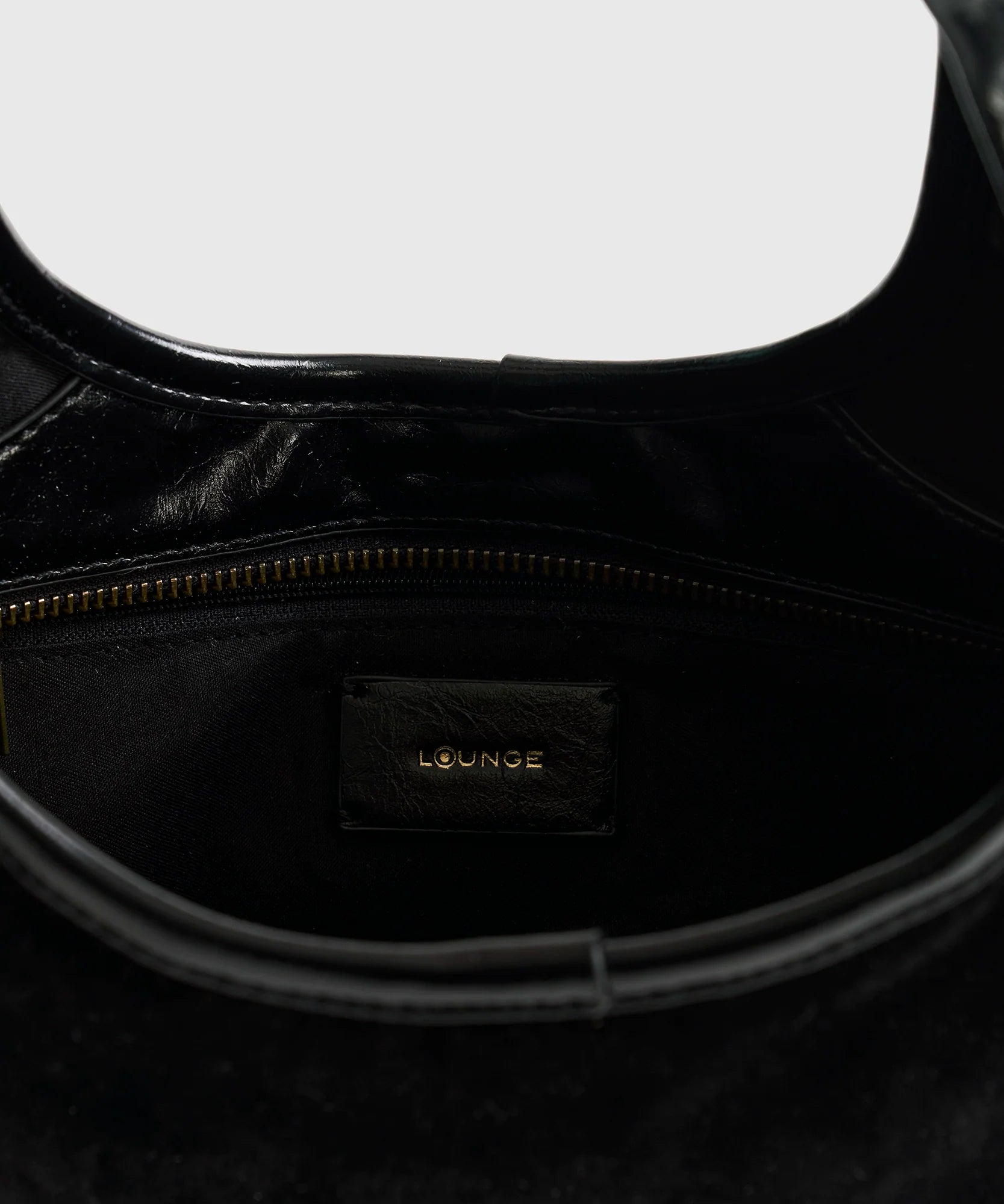 Cartera De Hombro Fake Suede Broche