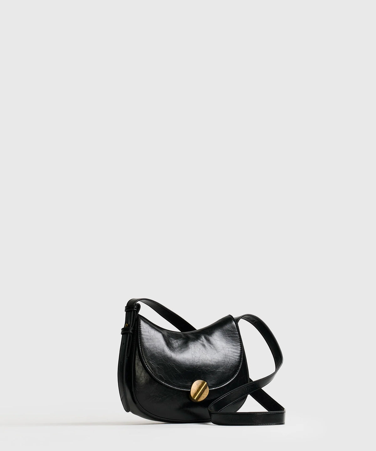 Cartera Bandolera Medialuna Broche