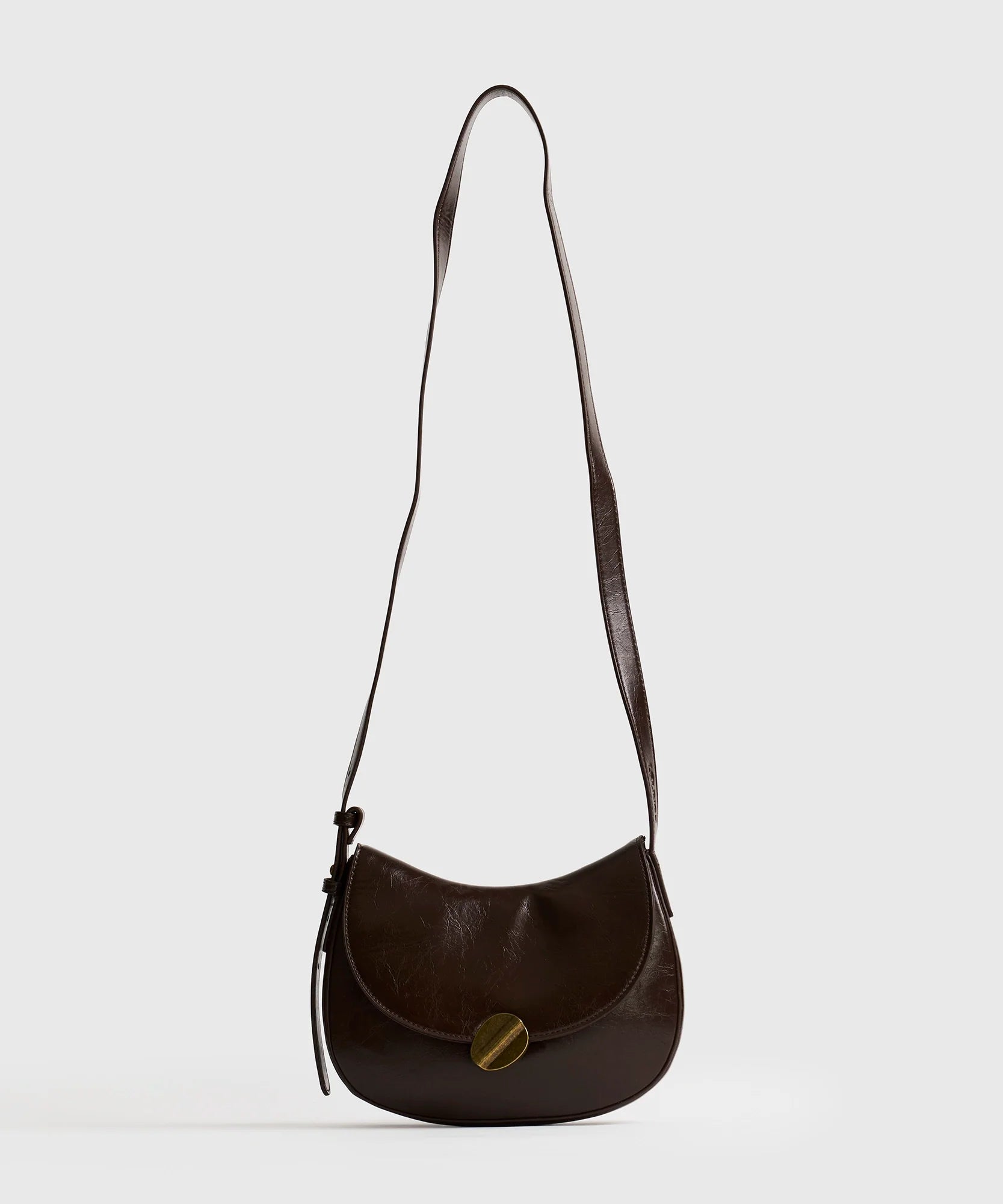 Cartera Bandolera Medialuna Broche