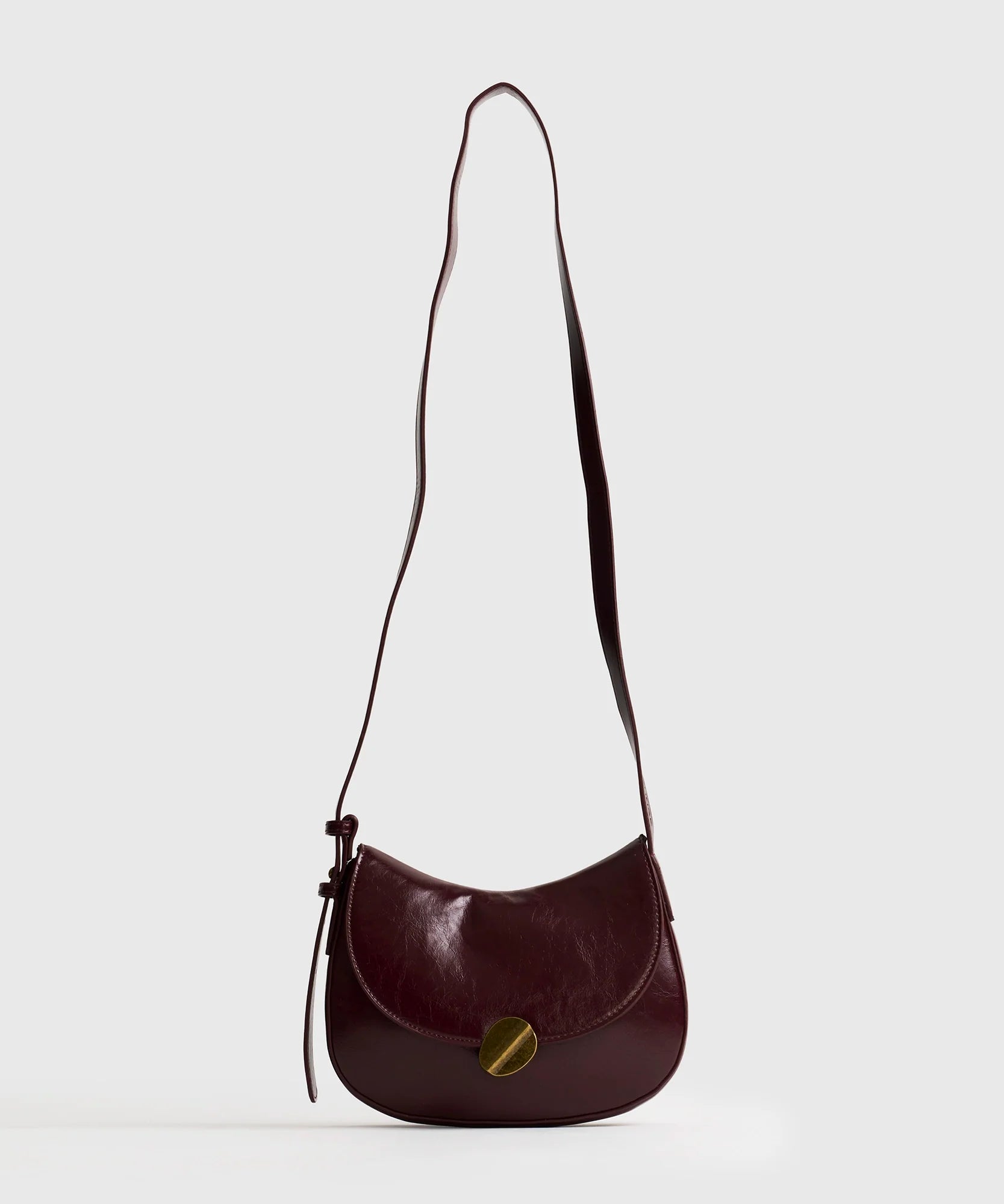 Cartera Bandolera Medialuna Broche