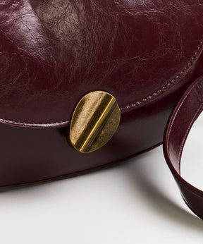 Cartera Bandolera Medialuna Broche