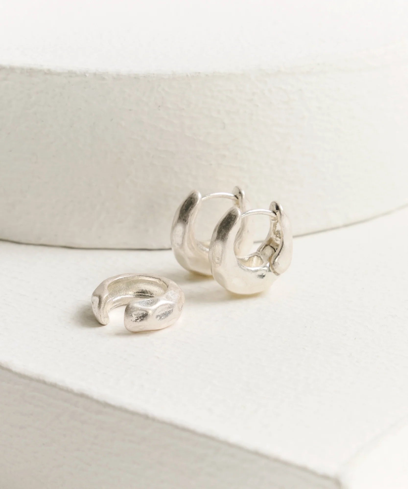 Set Aros Argollas Y Cuff Boho