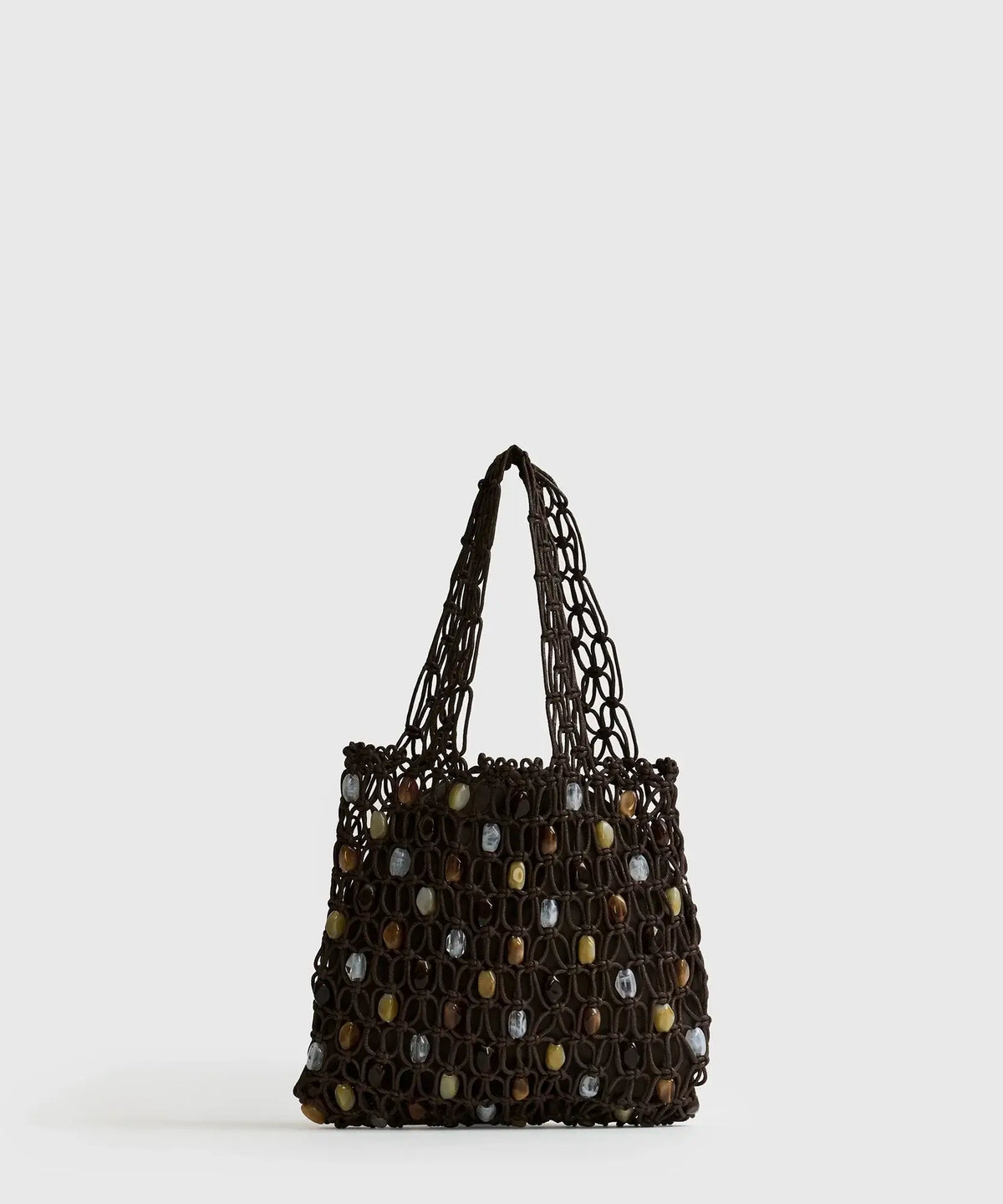 Mini Cartera Tejida Piedras