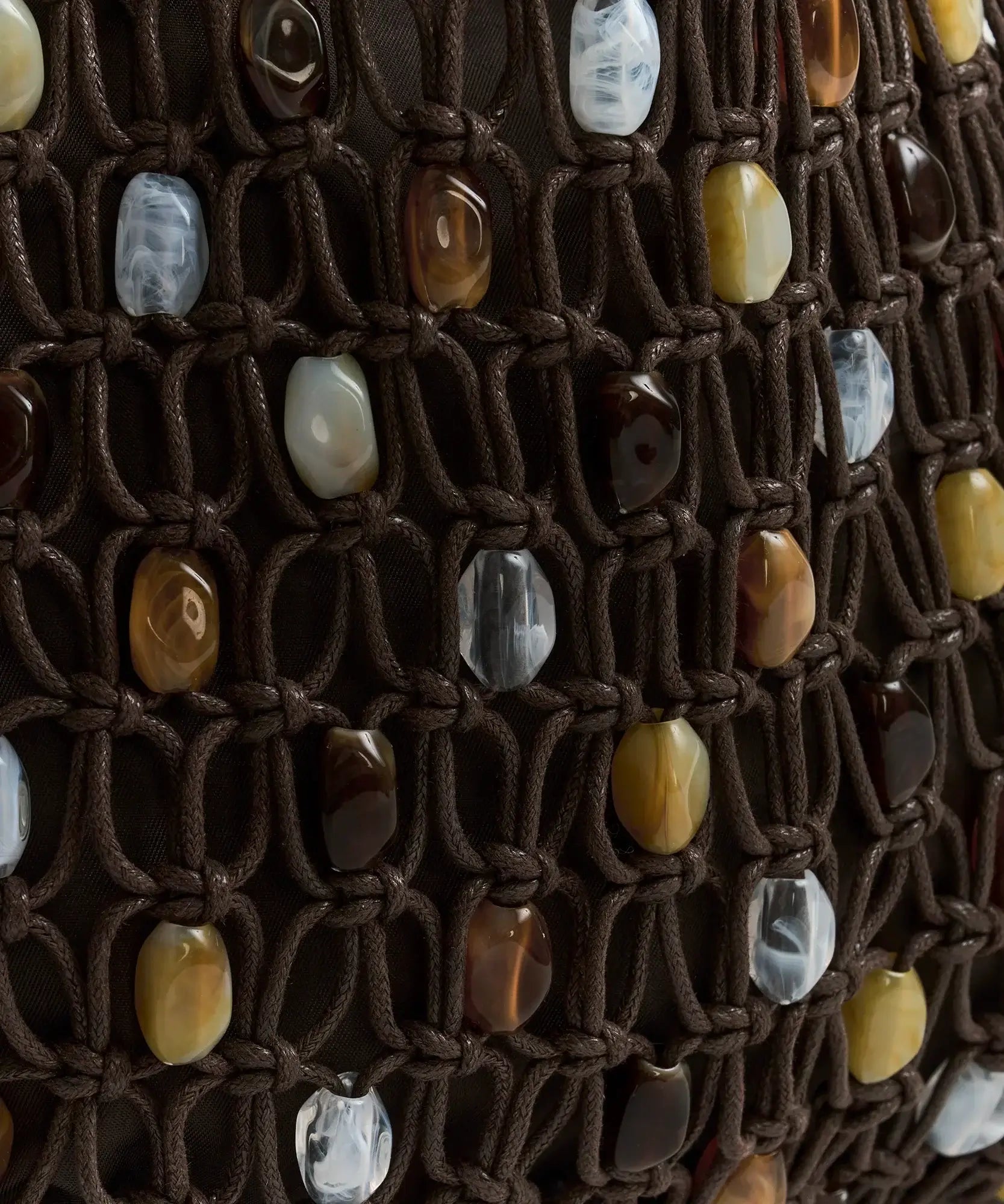 Mini Cartera Tejida Piedras
