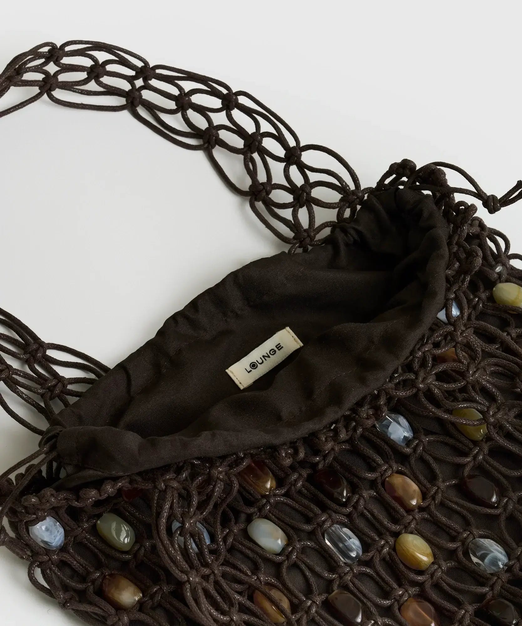 Mini Cartera Tejida Piedras