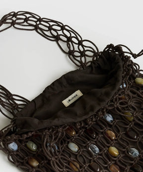 Mini Cartera Tejida Piedras