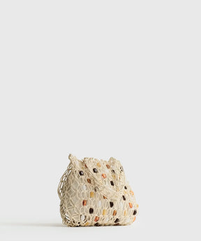 Mini Cartera Tejida Piedras