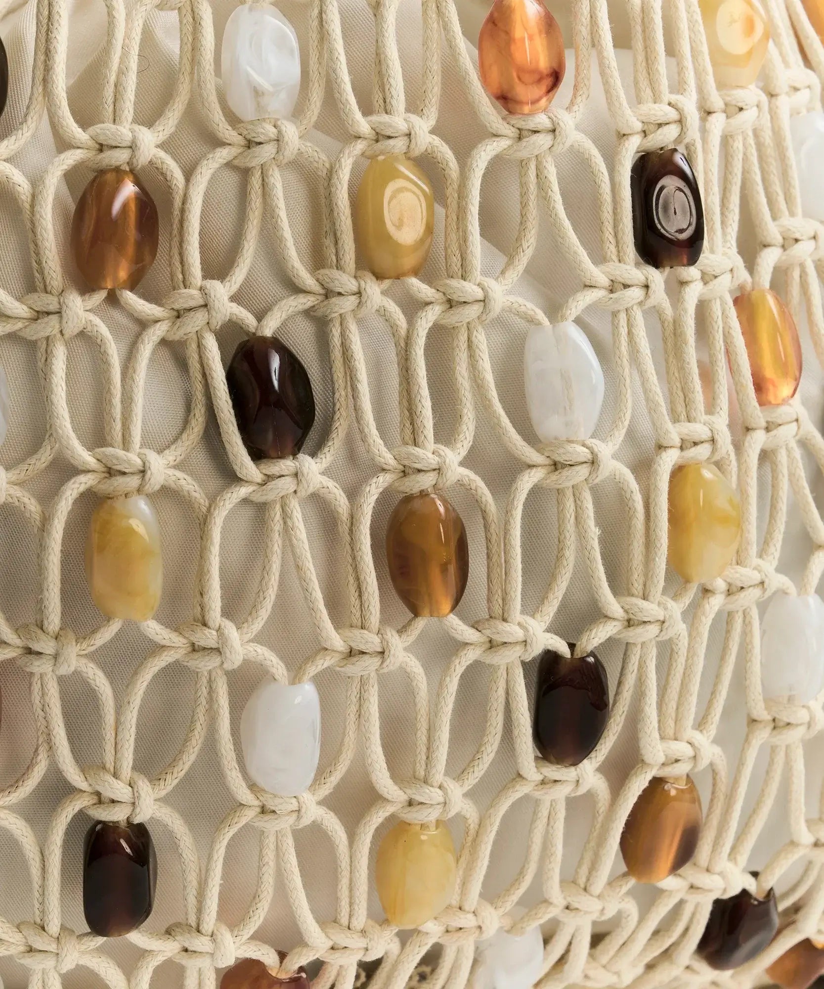 Mini Cartera Tejida Piedras