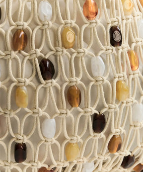 Mini Cartera Tejida Piedras