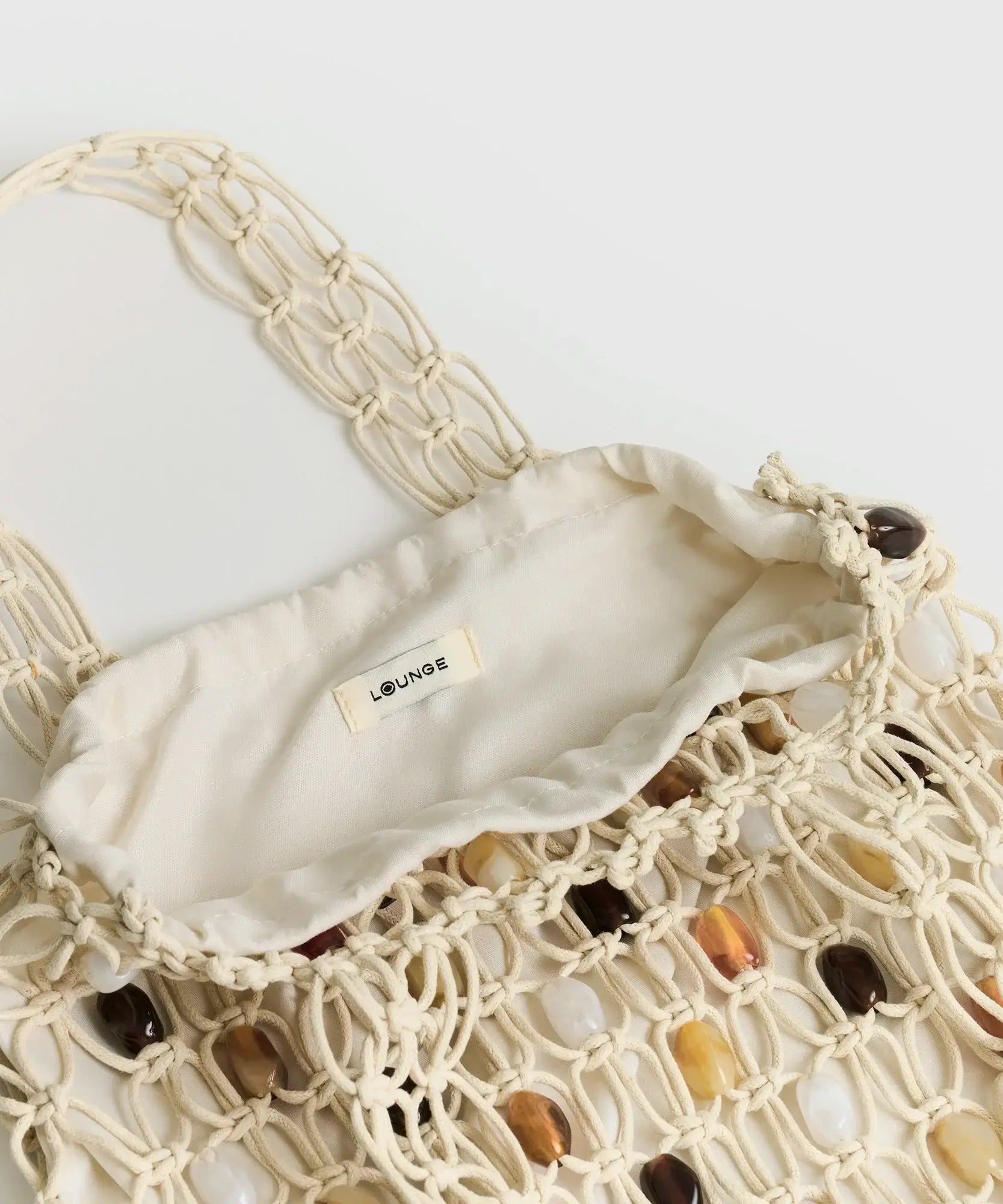 Mini Cartera Tejida Piedras