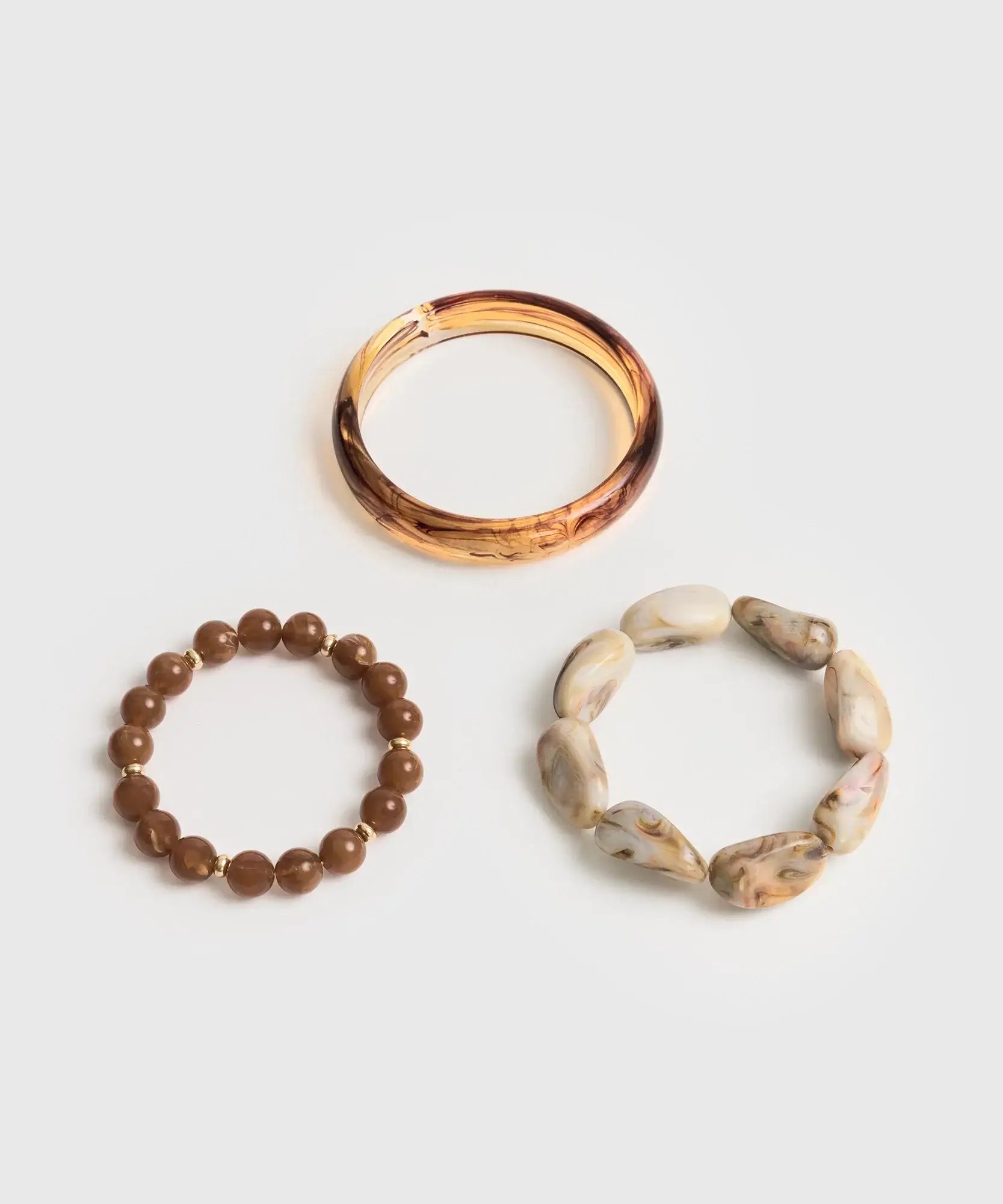 Set Pulseras Resina Woman