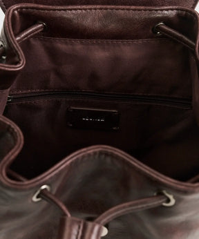 Interior view of Mochila Icons Woman by Lounge featuring adjustable cord closure and zipped pocket.