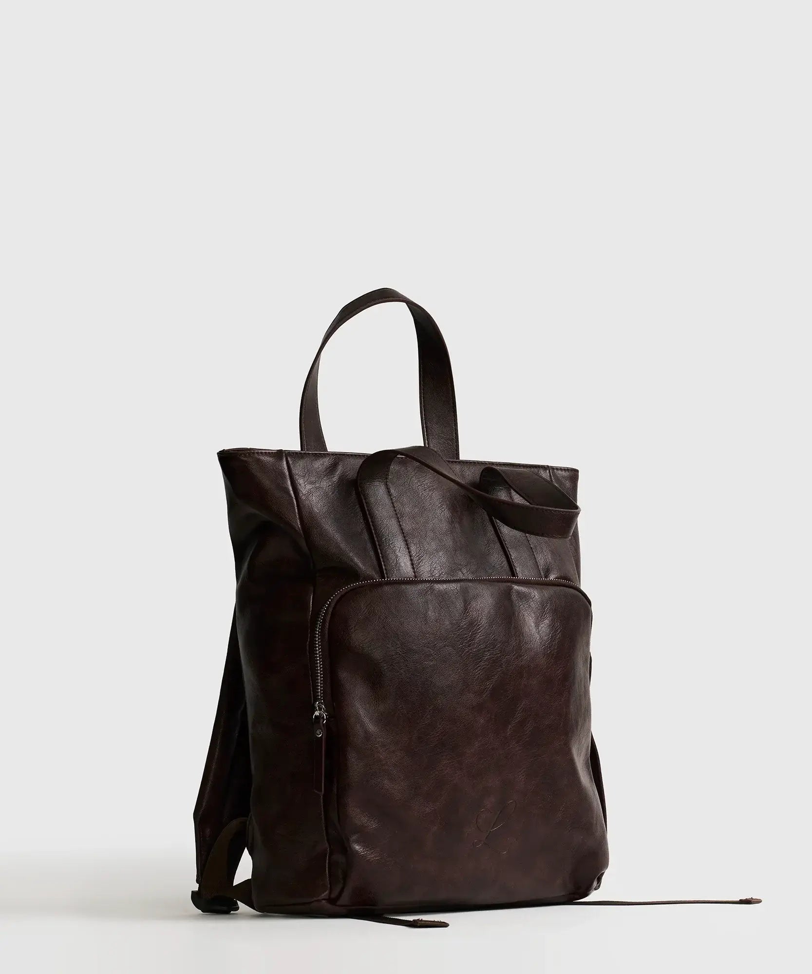 Mochila Notebook Icons Woman de Lounge, mochila marrón con bolsillos y diseño moderno, ideal para un portátil de hasta 15 pulgadas.
