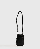 Mini Cartera Icons Woman de Lounge, color negro, con strap ajustable y bolsillo frontal.