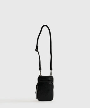 Mini Cartera Icons Woman de Lounge, color negro, con strap ajustable y bolsillo frontal.