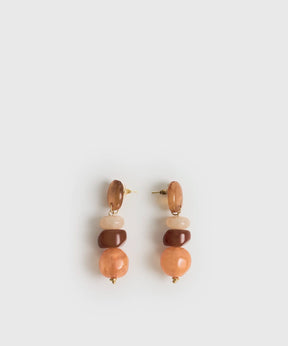 Aros Colgantes Piedras De Resina