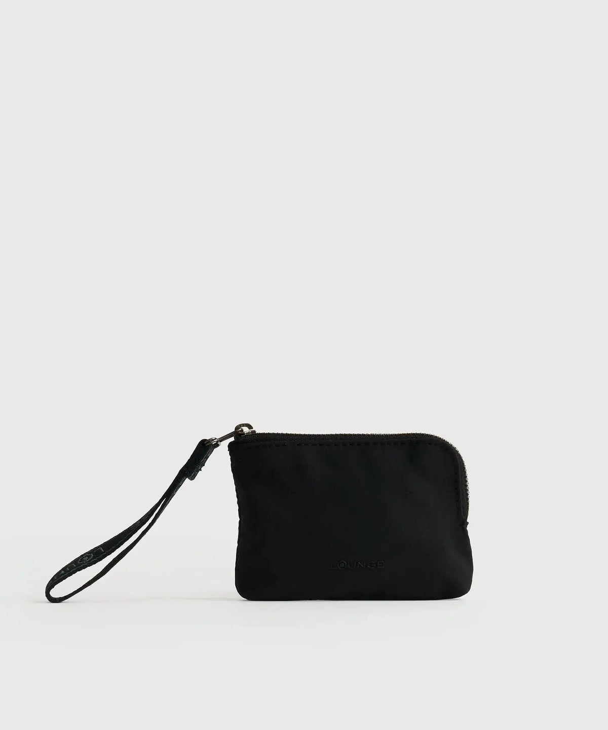 Tarjetero Strap Street negro de Lounge con strap y compartimentos para dos tarjetas, práctico y organizado.