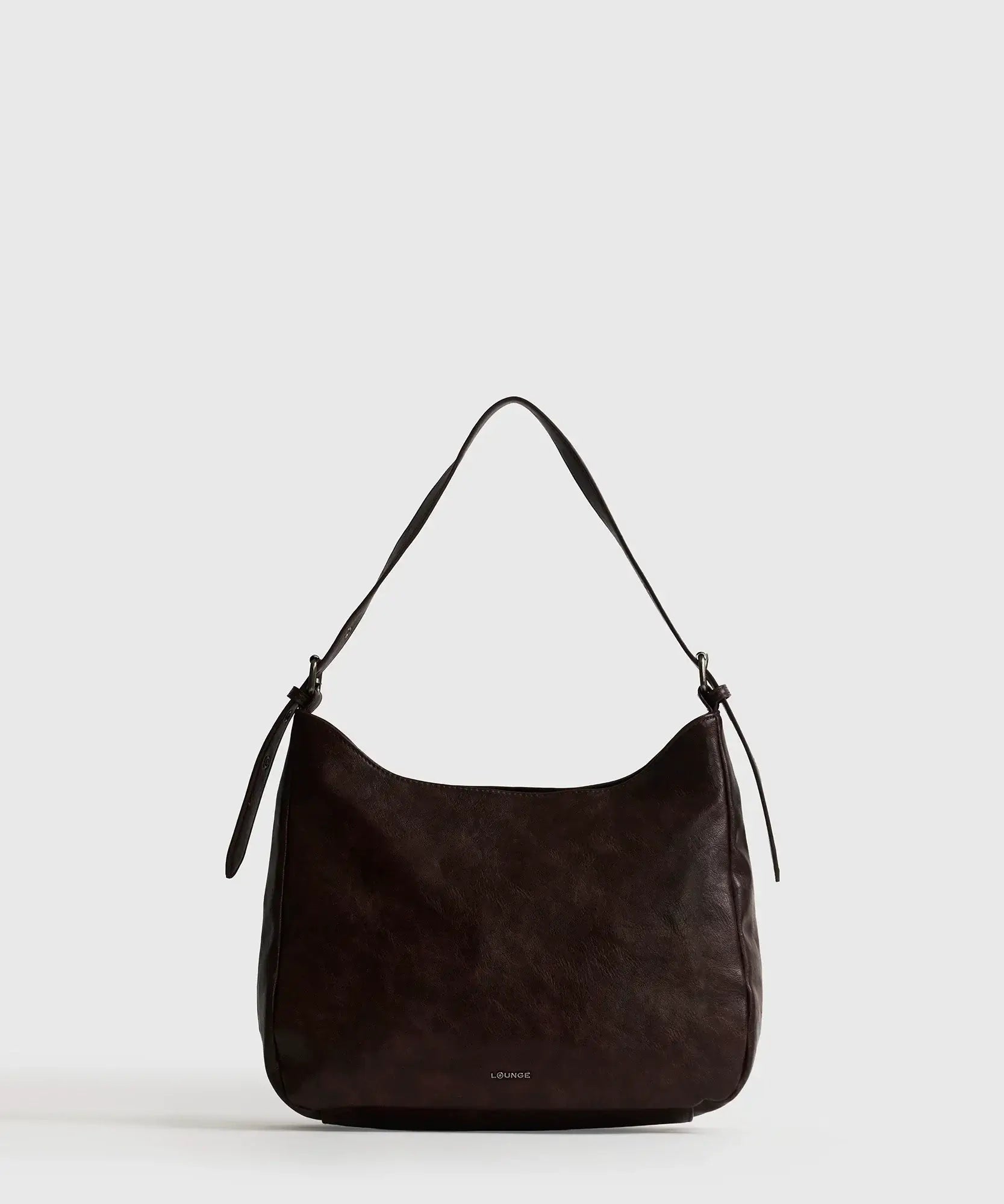 Cartera De Hombro Eclat burdeos de Lounge con strap ajustable y amplio compartimento principal.