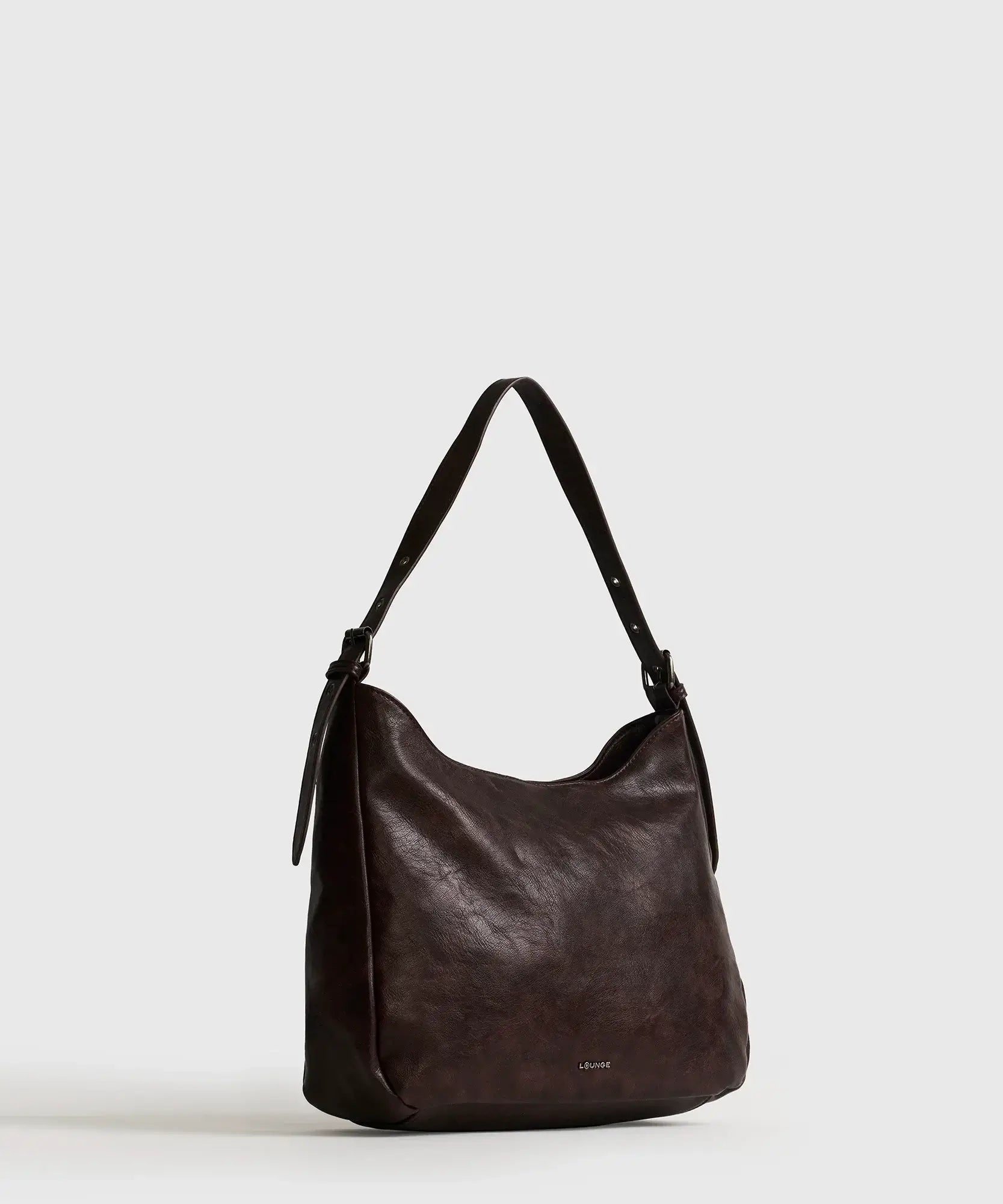 Cartera De Hombro Eclat de Lounge, bolso cuadrado con strap ajustable y amplio compartimento.