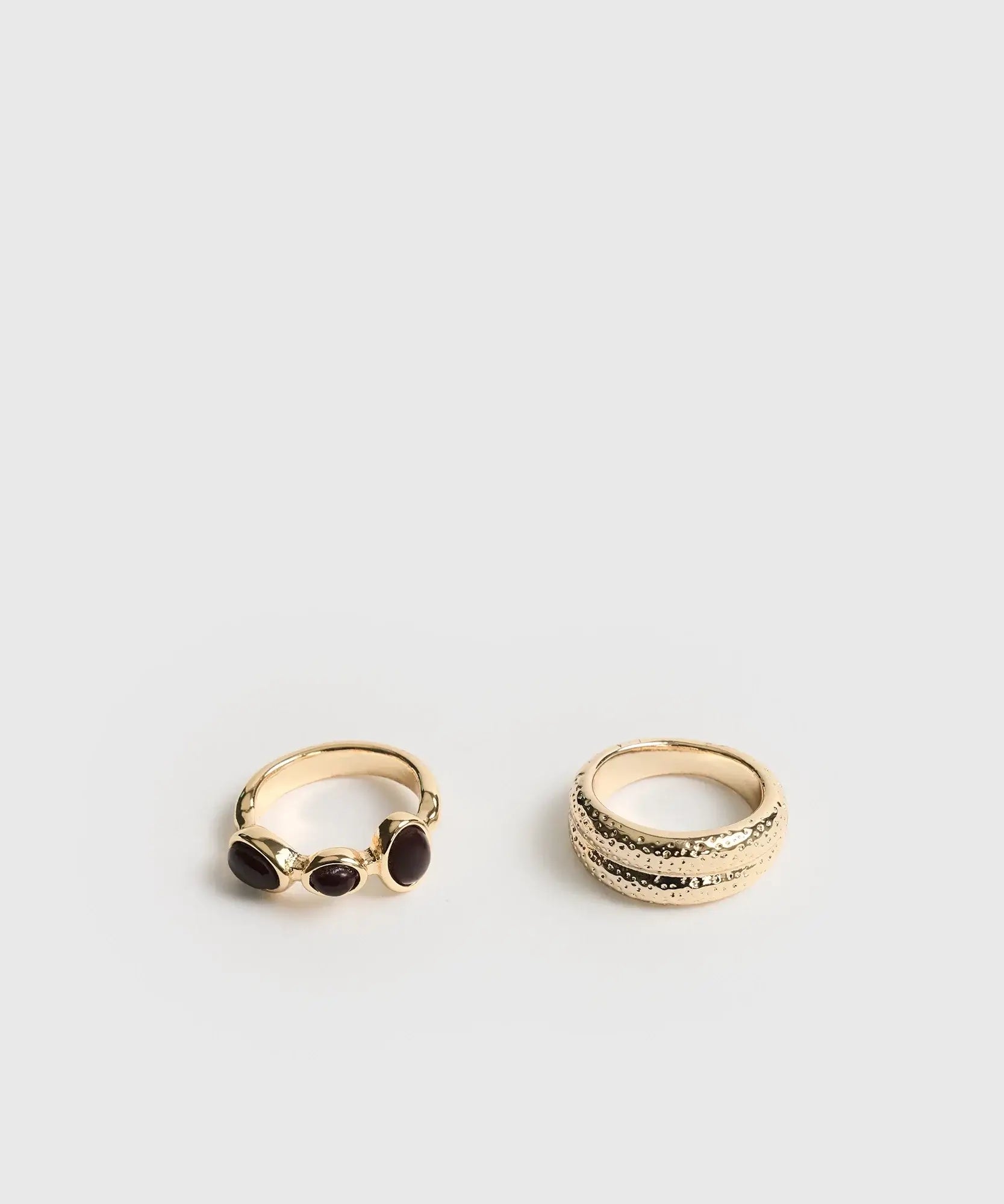 Set Anillos Acero Inoxidable Boho