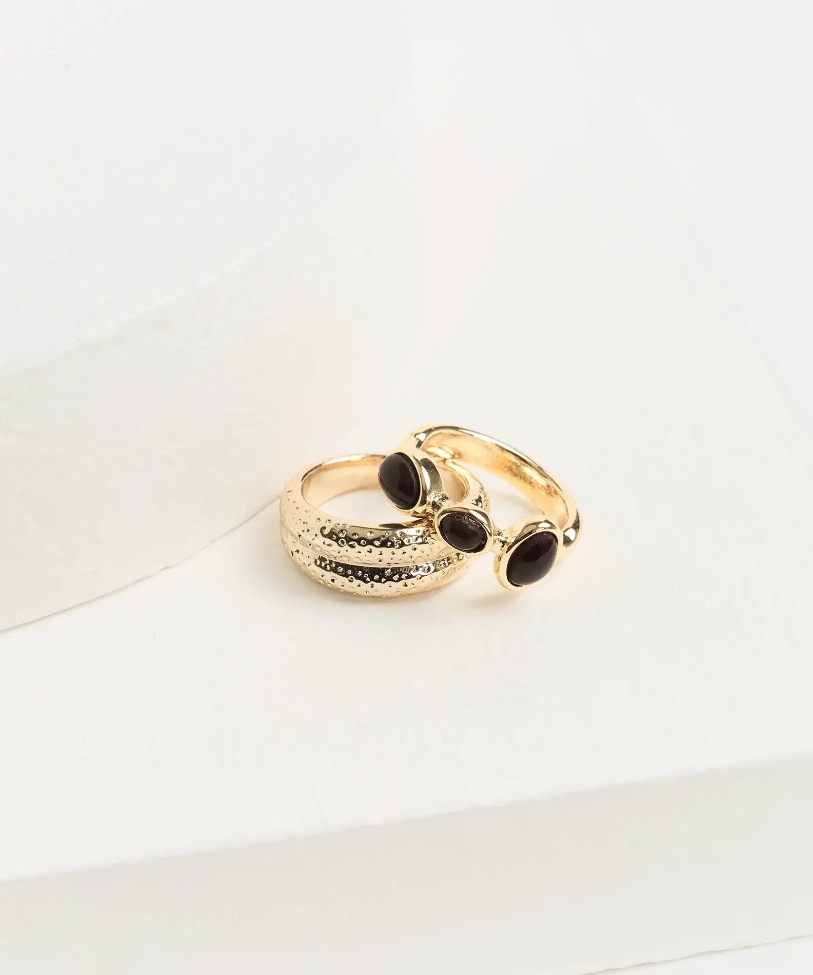 Set Anillos Acero Inoxidable Boho
