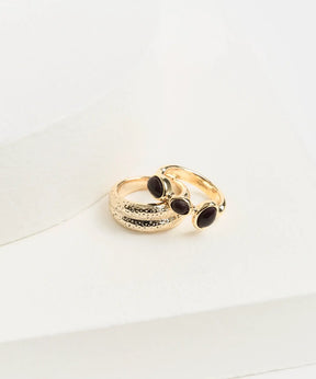 Set Anillos Acero Inoxidable Boho