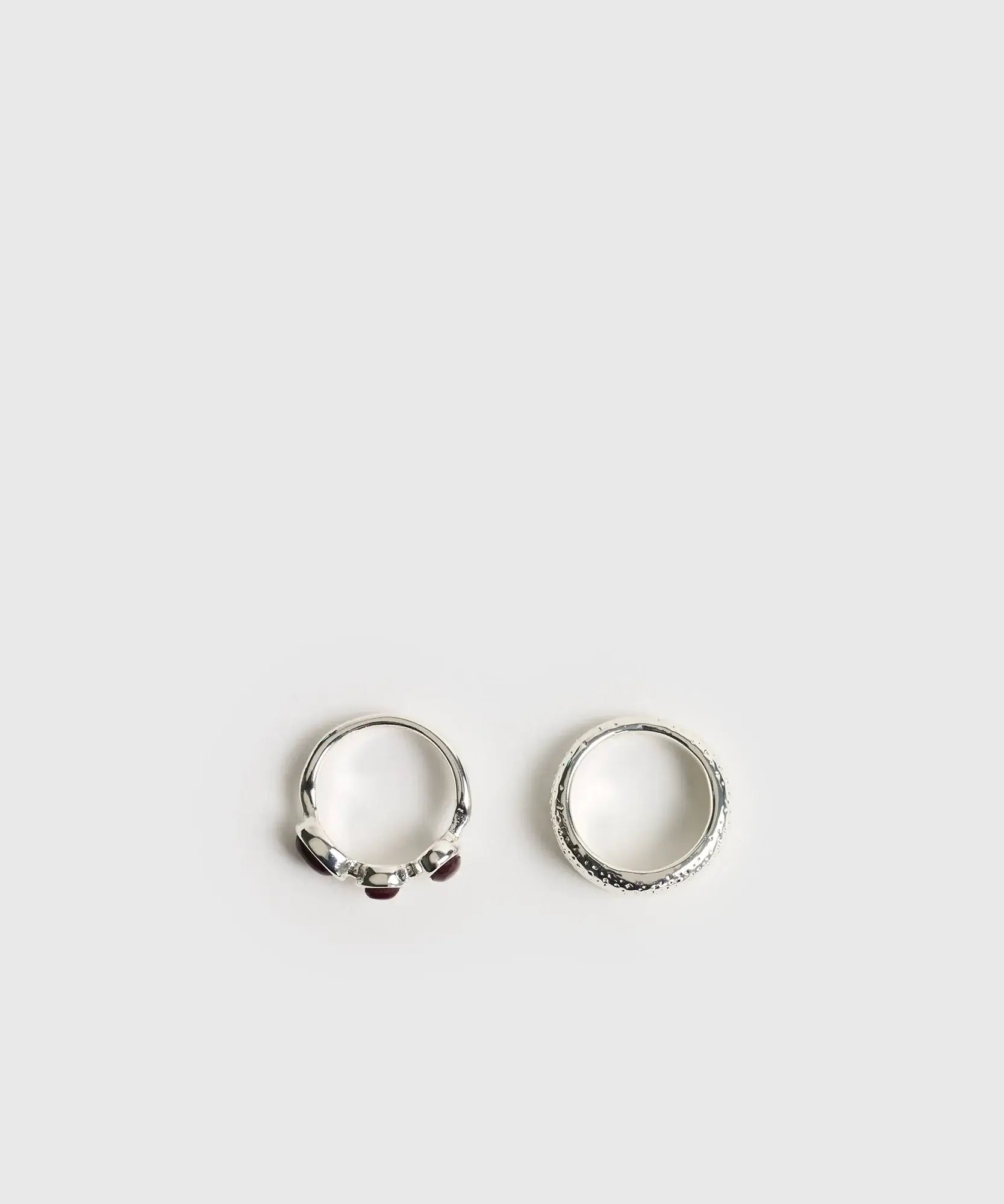Set Anillos Acero Inoxidable Boho