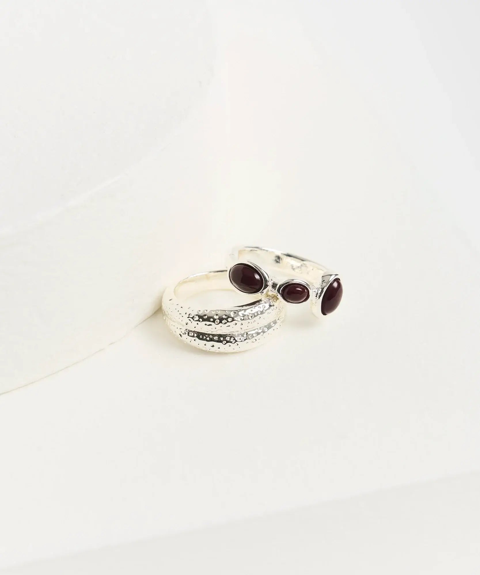 Set Anillos Acero Inoxidable Boho