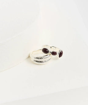 Set Anillos Acero Inoxidable Boho