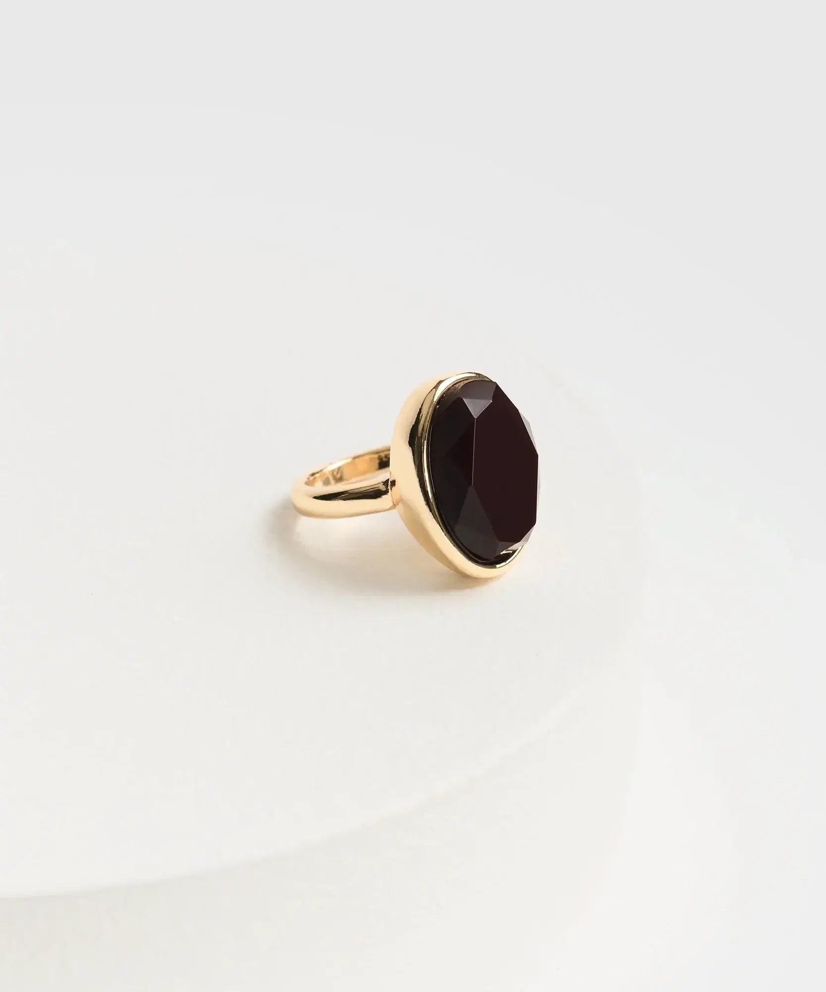 Anillo Acero Inoxidable Piedra
