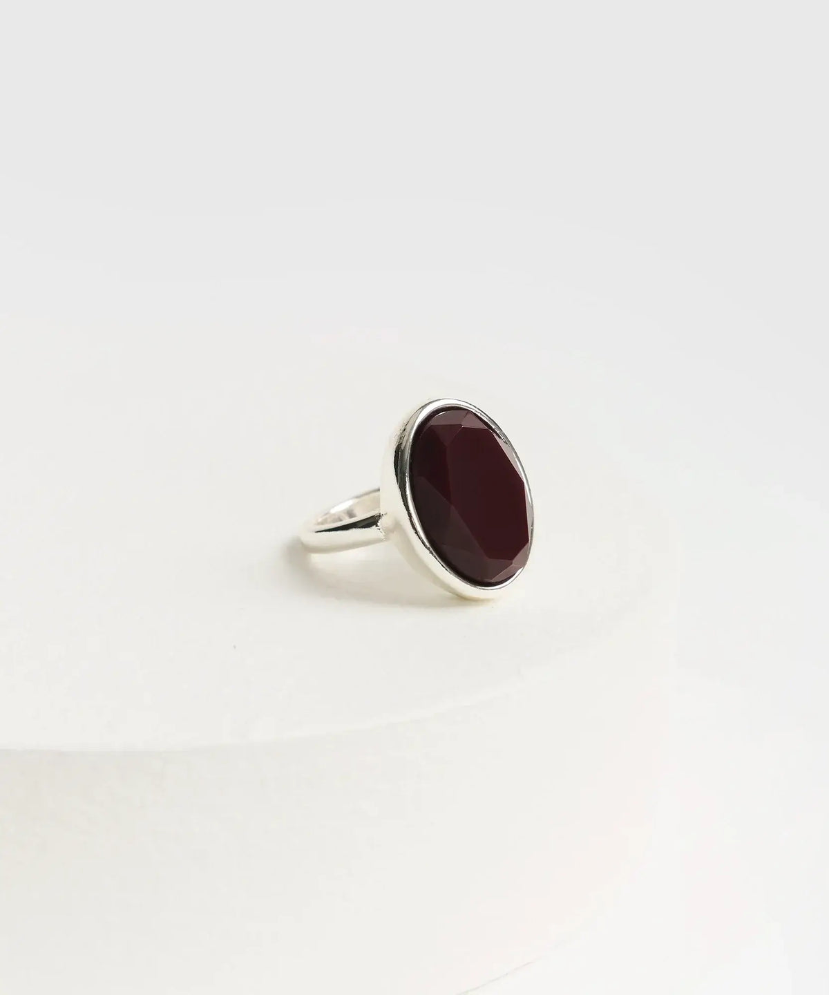 Anillo Acero Inoxidable Piedra