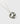 Collar Maxi Charm de Lounge con cadena gruesa y charm redondo grande en plateado.