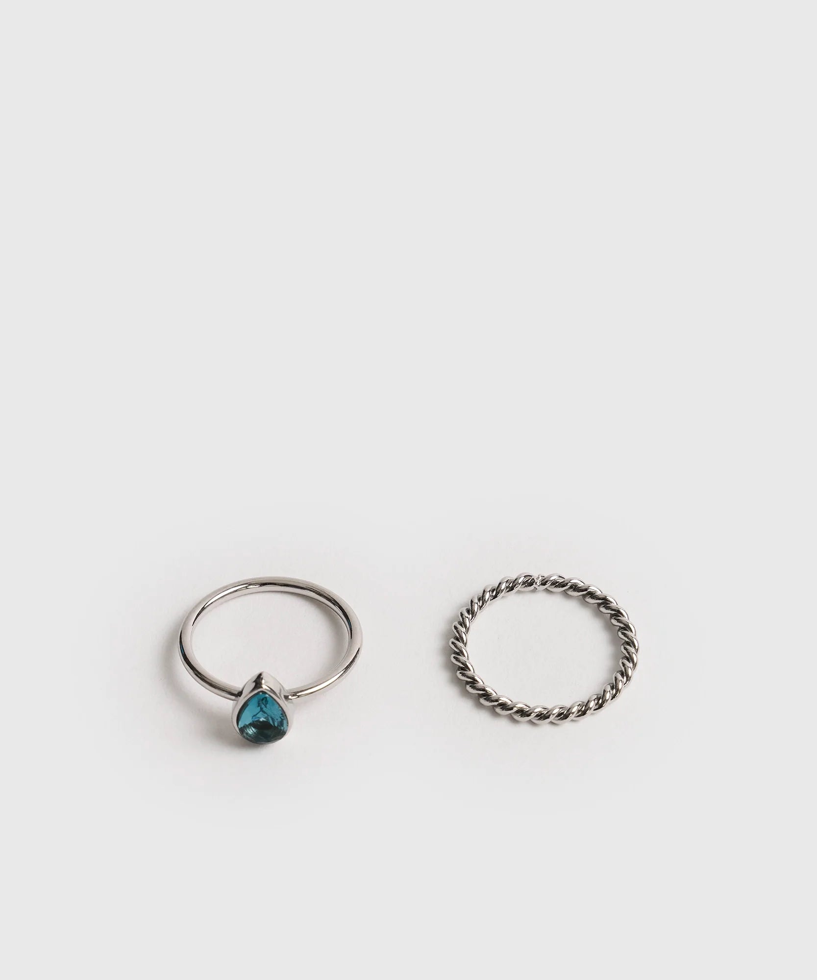 Set Anillos Piedra Woman
