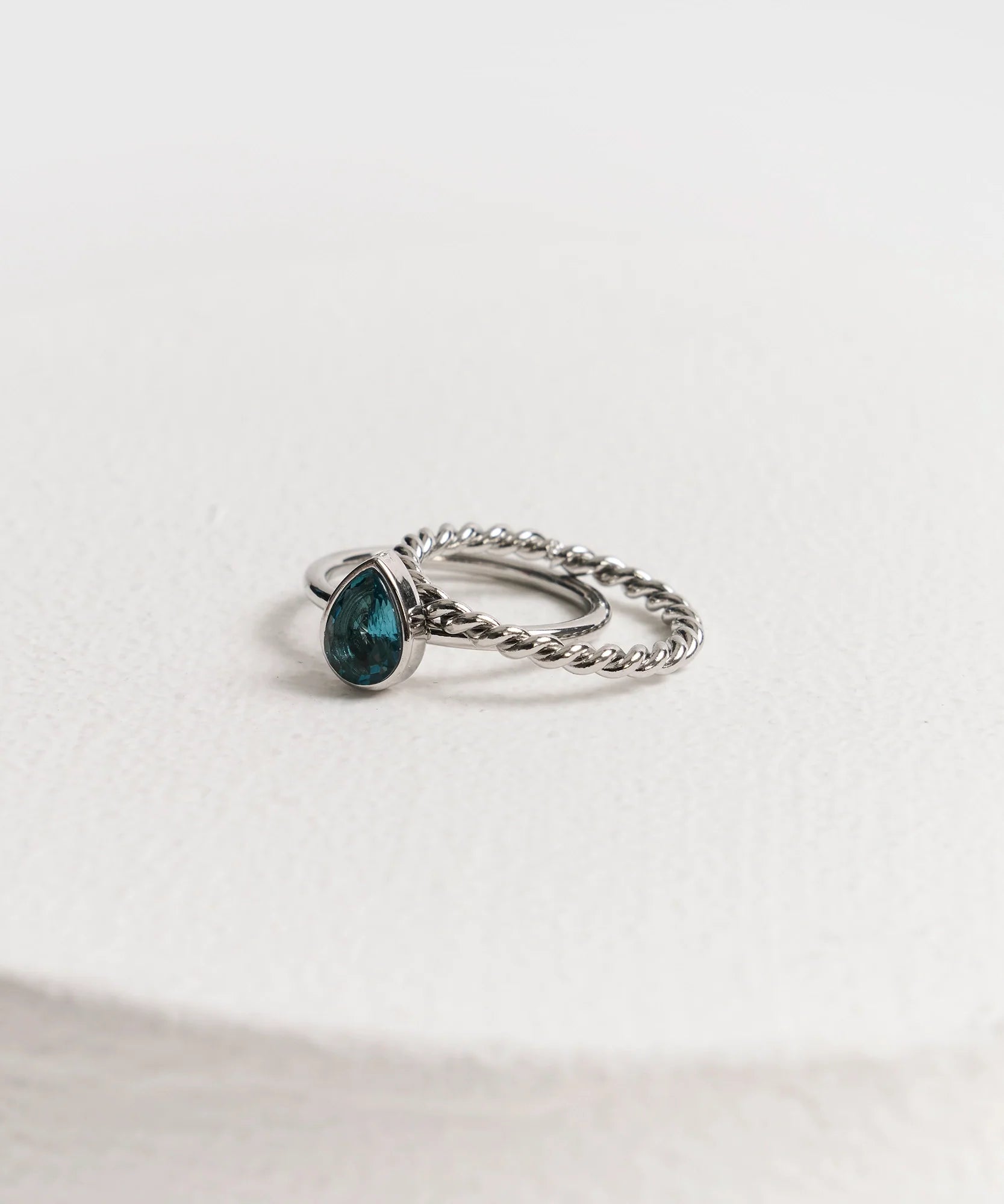 Set Anillos Piedra Woman