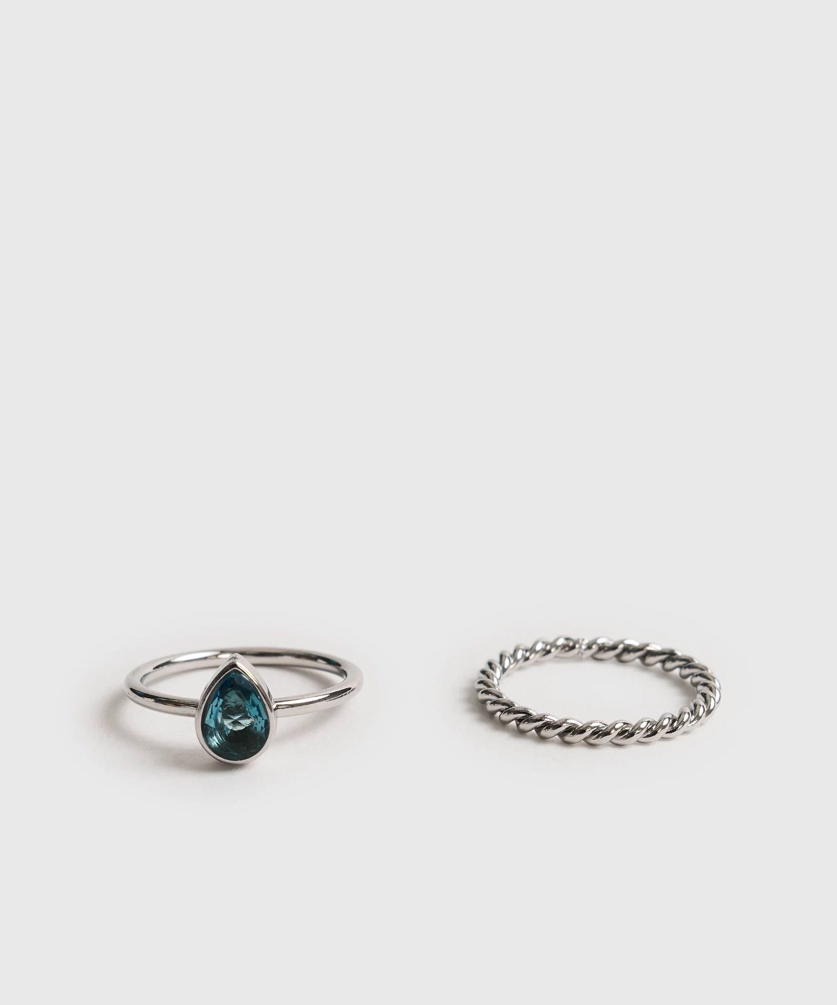 Set Anillos Piedra Woman