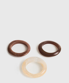 Set Pulseras Resina Woman