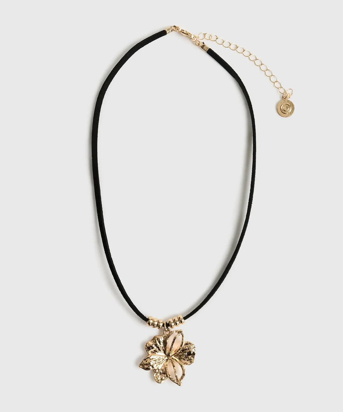 Collar Cuero Flor