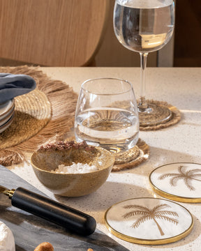 Set Posavasos Mármol Boho