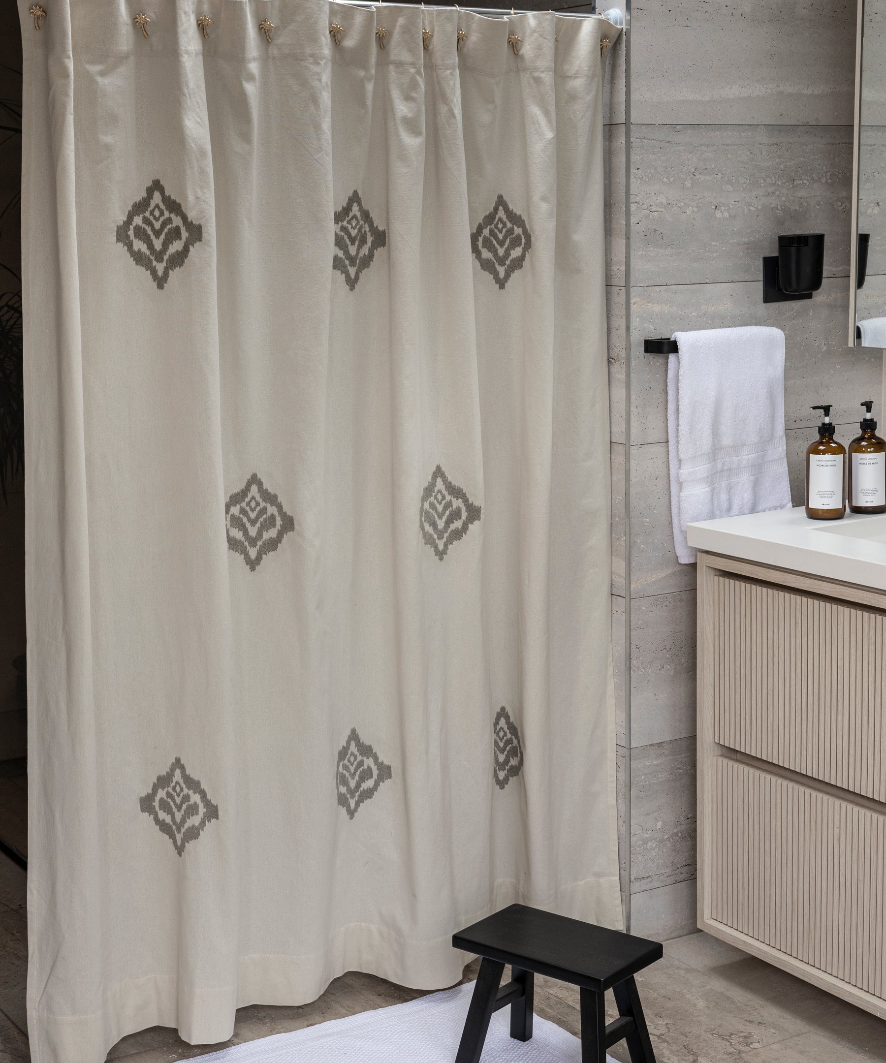 Cortina De Baño Rombos