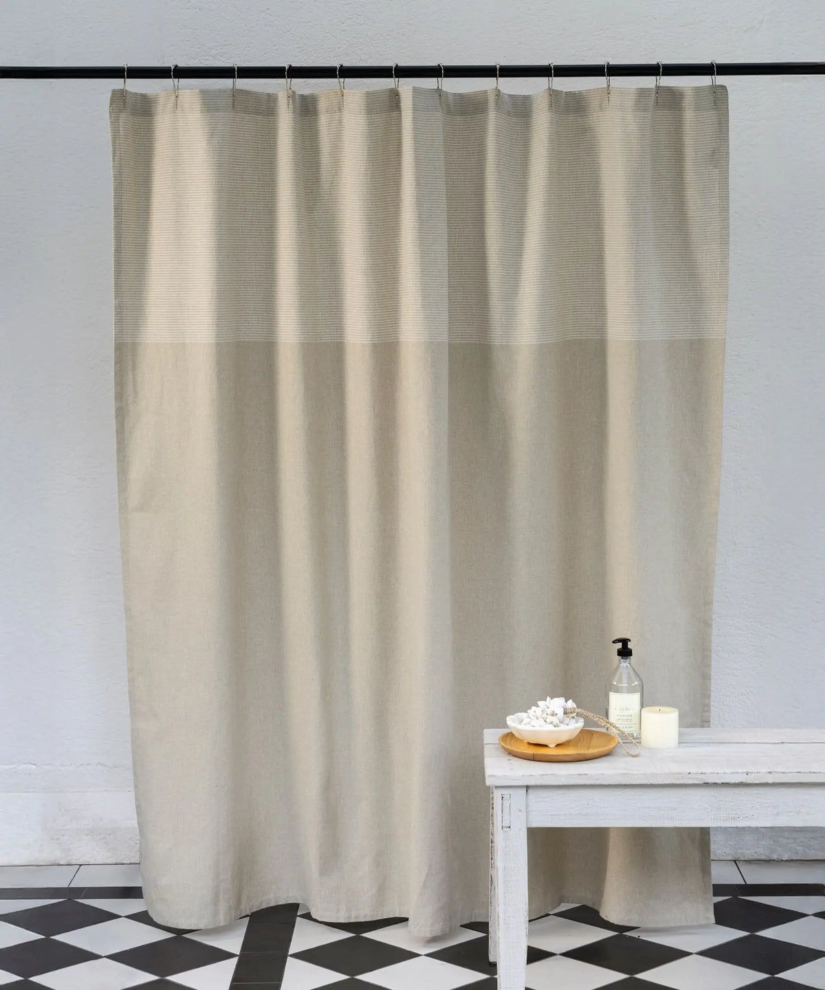 Cortina De Baño Líneas